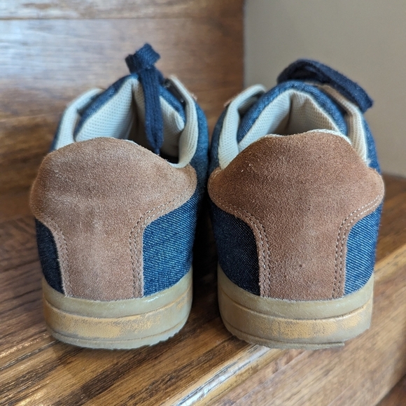 Aldo denim & tan suede Y2K vintage sneakers Euro 39 Approximately US 8 - Picture 5 of 12
